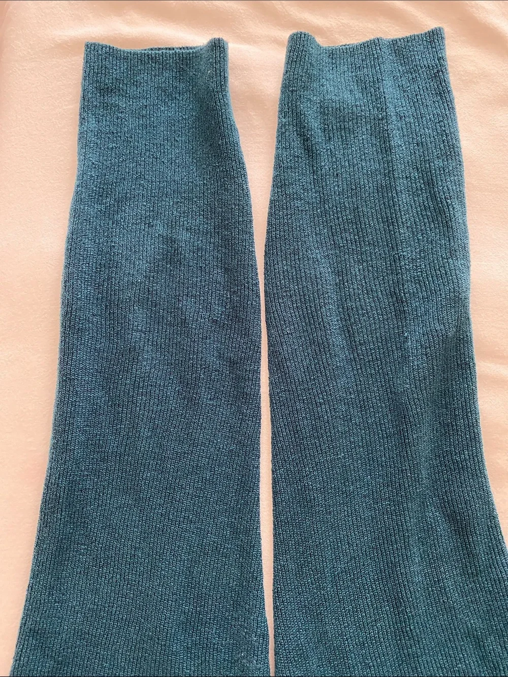 Eileen Fisher Linen blend Italian knit Teal Open-Front Pocket Cardigan size S - Picture 7 of 9